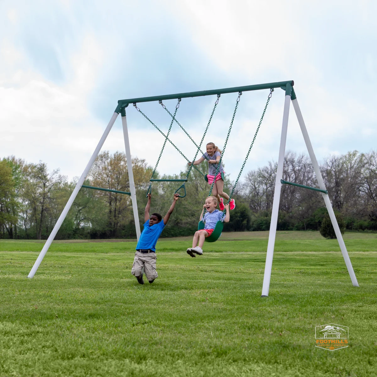 Big Brutus Heavy-Duty Metal A-Frame Swing Set
