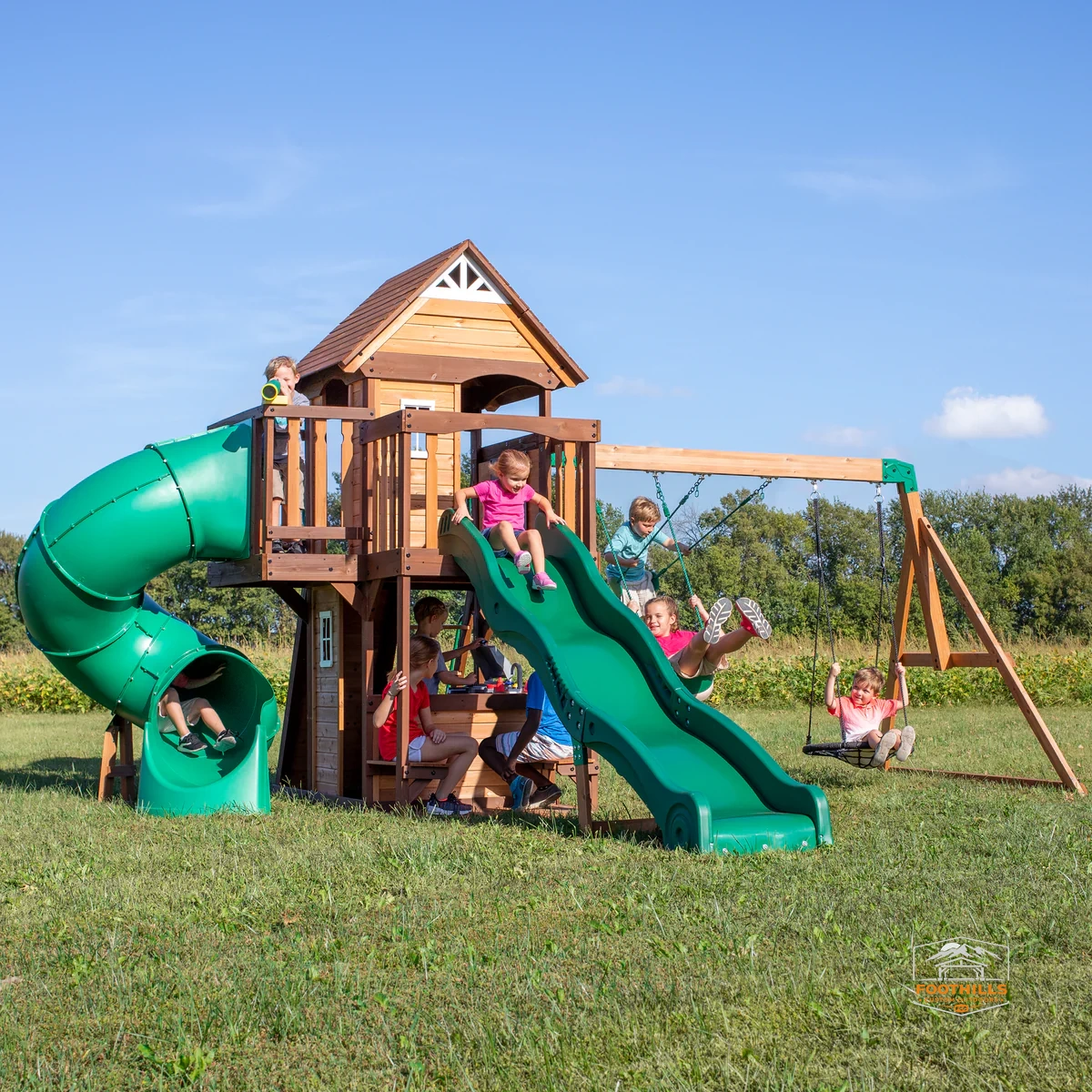 Cedar Cove Swing Set