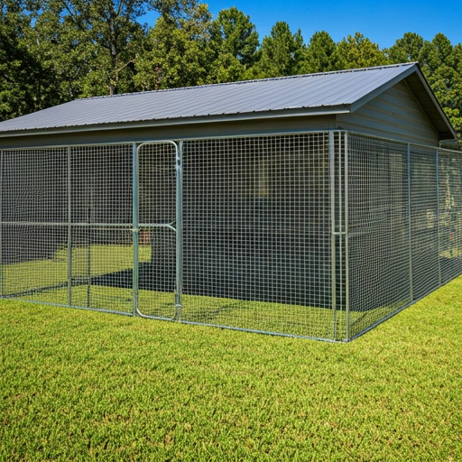 Large Metal Outdoor Kennel Enclosure
