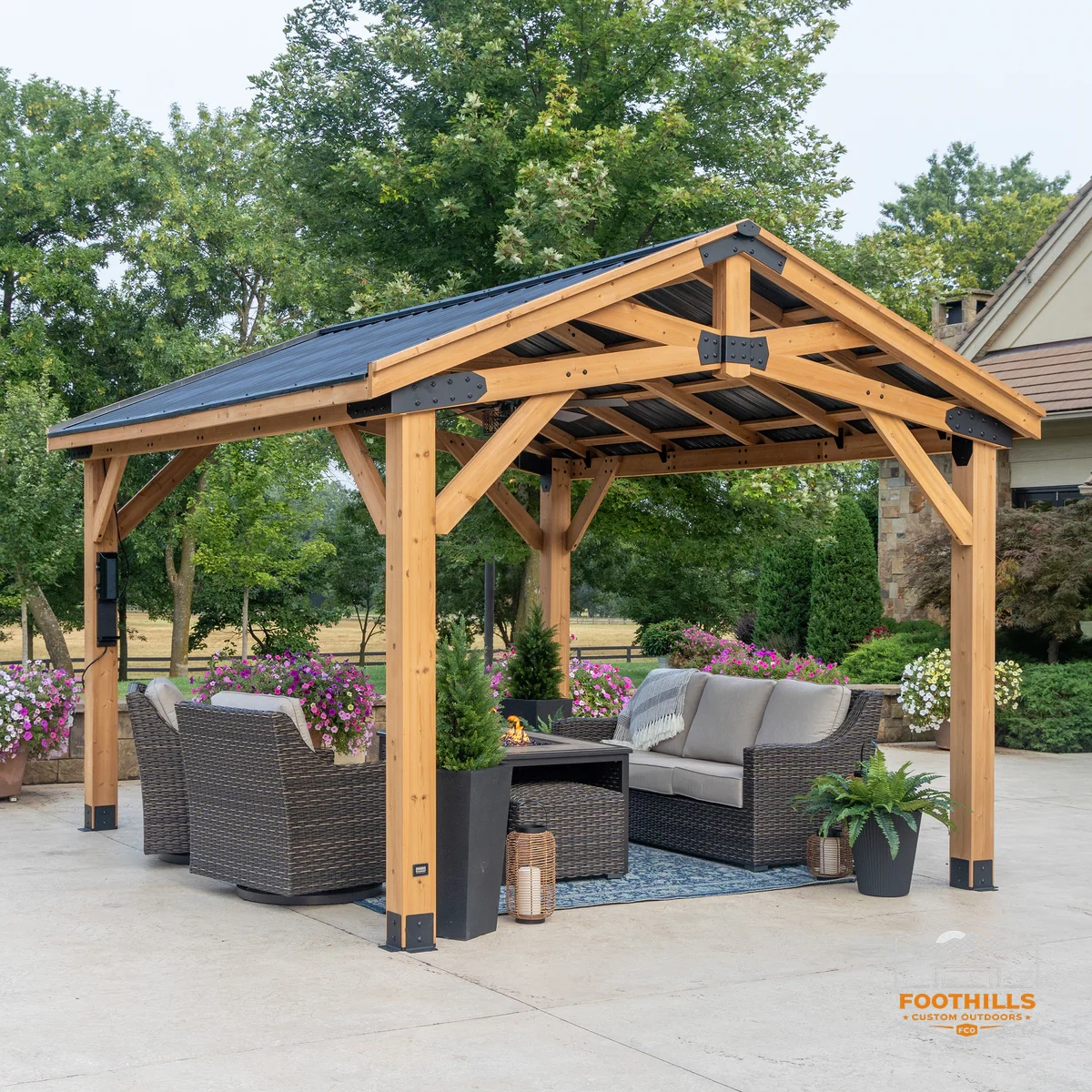 14x12 Peak Roof Gazebo